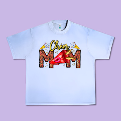 Cheer Mom Urban Heavy Tee Designed By Cowhidedigitalart