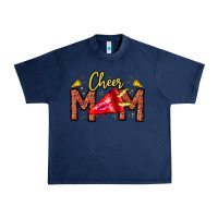 Navy cheer mom Urban Heavy Tee - CowhideDigitalArt