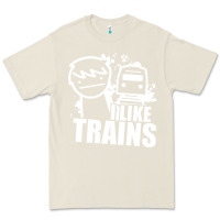Bone i like trains Premium Tee - linhVisuals