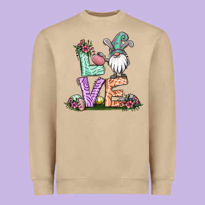 Easter Gnome Easter Bunny Gnome Heavyweight Sweatshirt Designed By Jasminsmagicworld