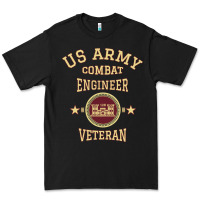Black us army combat engineer combat engineer veteran gift pullover hoodie Premium Tee - linhVisuals