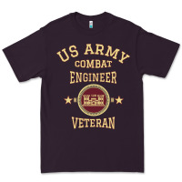Plum us army combat engineer combat engineer veteran gift pullover hoodie Premium Tee - linhVisuals