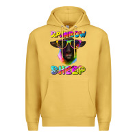 Antique Gold rainbow sheep suffolk sheep Premium Hoodie - Artiststas