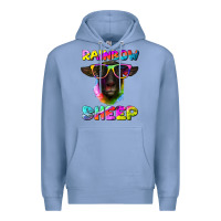 Colony Blue rainbow sheep suffolk sheep Premium Hoodie - Artiststas