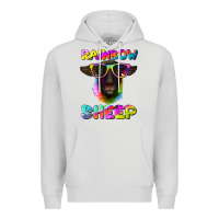 Dove Grey rainbow sheep suffolk sheep Premium Hoodie - Artiststas