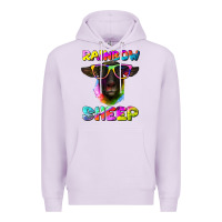 Lilac rainbow sheep suffolk sheep Premium Hoodie - Artiststas