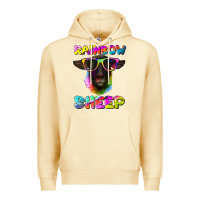 Pina Colada rainbow sheep suffolk sheep Premium Hoodie - Artiststas