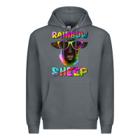 Rock rainbow sheep suffolk sheep Premium Hoodie - Artiststas