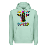 Seafoam rainbow sheep suffolk sheep Premium Hoodie - Artiststas
