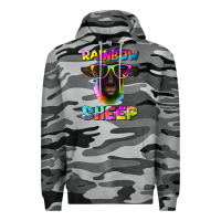 Slate Camo rainbow sheep suffolk sheep Premium Hoodie - Artiststas