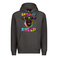 Smoke rainbow sheep suffolk sheep Premium Hoodie - Artiststas