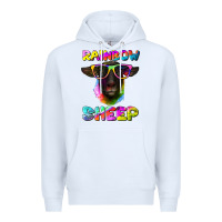 White rainbow sheep suffolk sheep Premium Hoodie - Artiststas