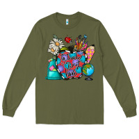 Army Green to teacher is to first love Long Sleeve Tee - CowhideDigitalArt