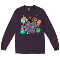 Plum to teacher is to first love Long Sleeve Tee - CowhideDigitalArt