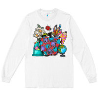 White to teacher is to first love Long Sleeve Tee - CowhideDigitalArt