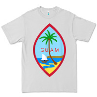 Dove Grey guam coat of arms souvenir gift flag chamorro t shirt Premium Tee - linhVisuals