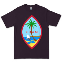 Plum guam coat of arms souvenir gift flag chamorro t shirt Premium Tee - linhVisuals