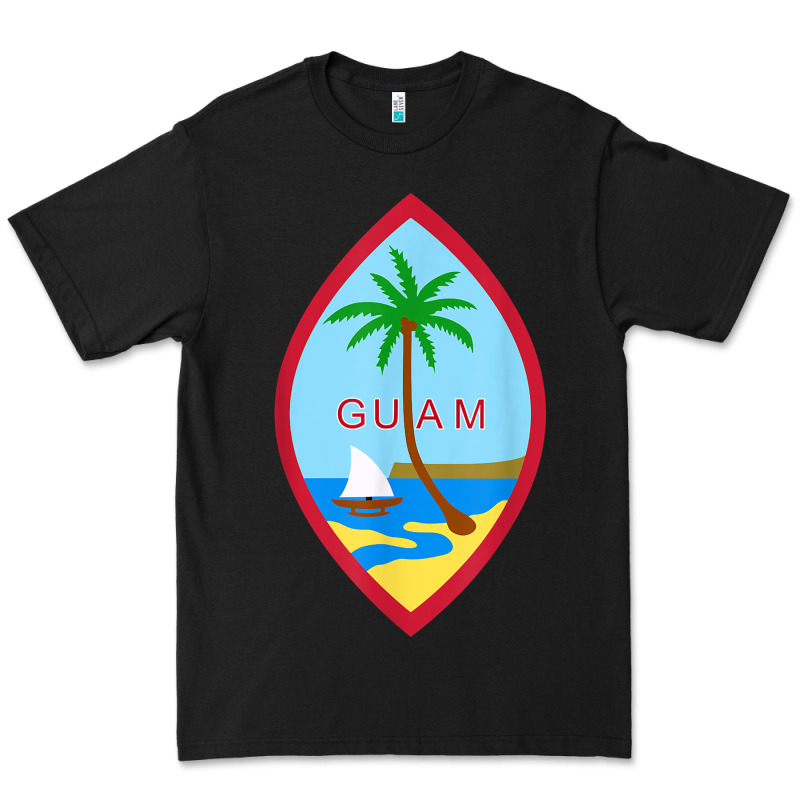Guam Coat Of Arms Souvenir Gift Flag Chamorro T Shirt Premium Tee by linhVisuals | Teevron