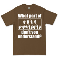 Cacao funny sign language gift men women hand symbol interpreter t shirt Premium Tee - linhVisuals