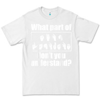 White funny sign language gift men women hand symbol interpreter t shirt Premium Tee - linhVisuals