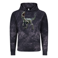Cloud Black Velociraptor Vintage Hoodie - LillyAllenDesigns