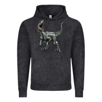 Vintage Arctic Velociraptor Vintage Hoodie - LillyAllenDesigns