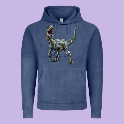 Velociraptor Vintage Hoodie Designed By Lillyallendesigns