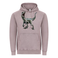 Vintage Zinc Velociraptor Vintage Hoodie - LillyAllenDesigns