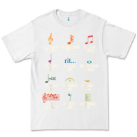 White musical notes symbol definition   humor musician t shirt Premium Tee - linhVisuals