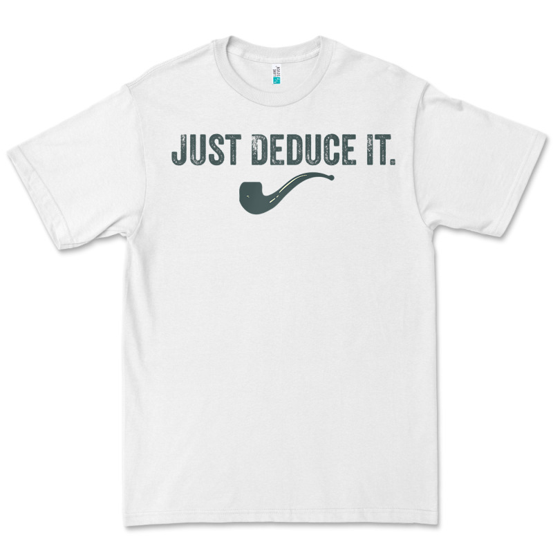 Just Deduce It Funny Sherlock Holmes Detective Raglan Baseball Tee Premium Tee by linhVisuals | Teevron
