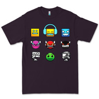 Plum geometry dash insane Premium Tee - linhVisuals