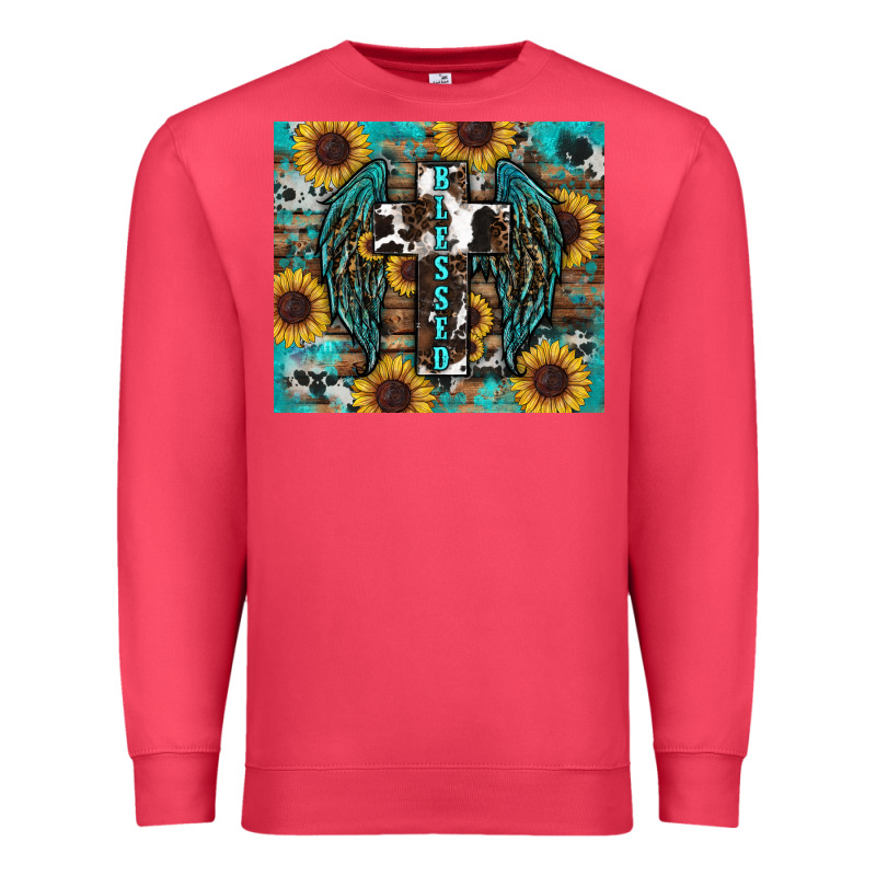 Western Blessed Sunflower's Premium Sweatshirt by RanaPortraitStore | Teevron