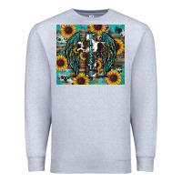 Heather Grey western blessed sunflower's Premium Sweatshirt - RanaPortraitStore
