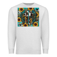 Oatmeal Heather western blessed sunflower's Premium Sweatshirt - RanaPortraitStore