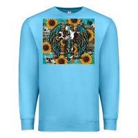 Ocean Blue western blessed sunflower's Premium Sweatshirt - RanaPortraitStore