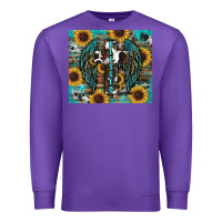 Purple western blessed sunflower's Premium Sweatshirt - RanaPortraitStore