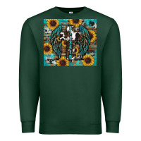 Sports Green western blessed sunflower's Premium Sweatshirt - RanaPortraitStore