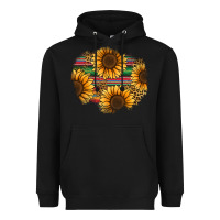 Black sunflower leopard serape patch Heavyweight Hoodie - Jasminsmagicworld