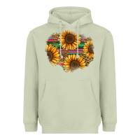 Matcha sunflower leopard serape patch Heavyweight Hoodie - Jasminsmagicworld