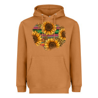 Sunflower Leopard Serape Patch Heavyweight Hoodie | Teevron