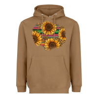 Toasted Coconut sunflower leopard serape patch Heavyweight Hoodie - Jasminsmagicworld