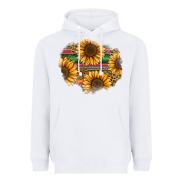 White sunflower leopard serape patch Heavyweight Hoodie - Jasminsmagicworld