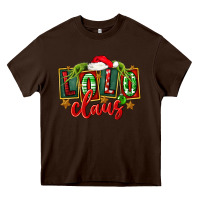 Chocolate Brown christmas lolo claus Heavy Core Tee - FaDigitalArtStudio