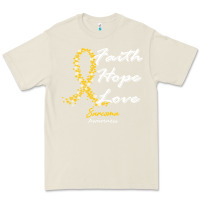 Bone sarcoma awareness t  shirt sarcoma awareness faith hope love   in this Premium Tee - linhVisuals