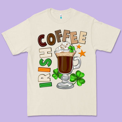 Irish Coffee St. Patrick's Day Premium Tee Designed By Fadigitalartstudio