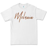 White womens melanin for black history v neck t shirt Premium Tee - linhVisuals