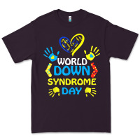 Plum world down syndrome day t shirt support and awareness 3.21 t shirt Premium Tee - linhVisuals