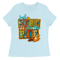 Baby Blue Just Here For The Pie Ladies Tee - FaDigitalArtStudio