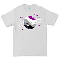 Dove Grey asexual outer space planet ace pride t shirt Premium Tee - linhVisuals