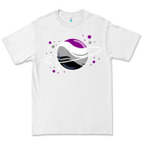 White asexual outer space planet ace pride t shirt Premium Tee - linhVisuals